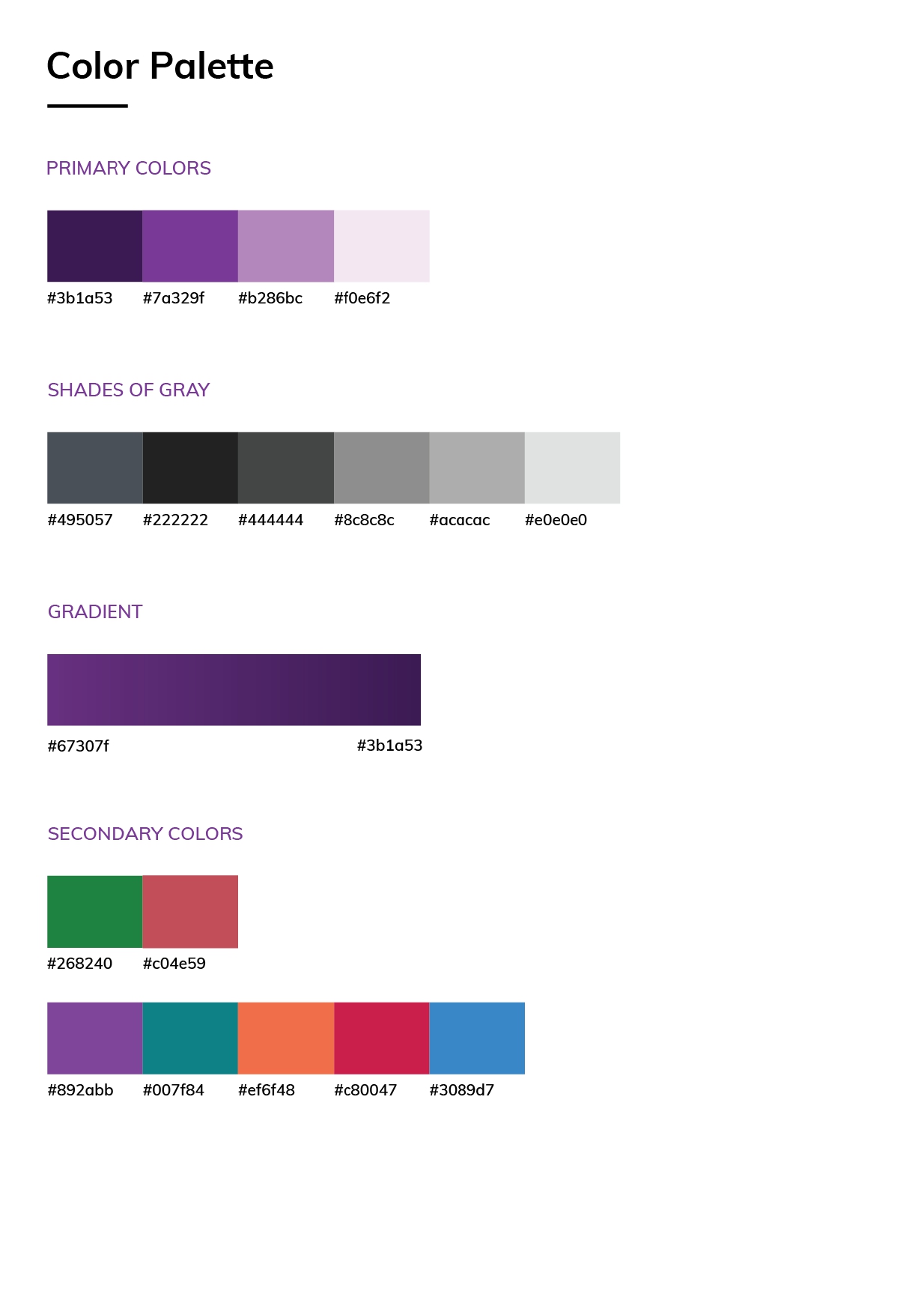Color Palette — Navvis Coreo Home